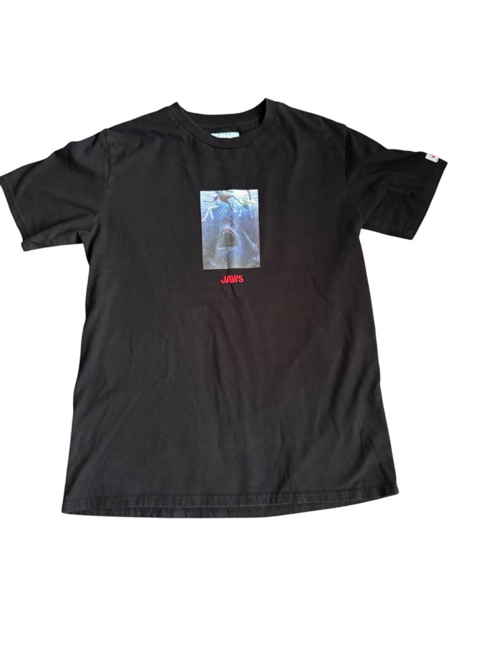 Jaws Black Graphic T-Shirt LG By Shoe Palace Cotton Unisex Short Sleeve Shark Mo